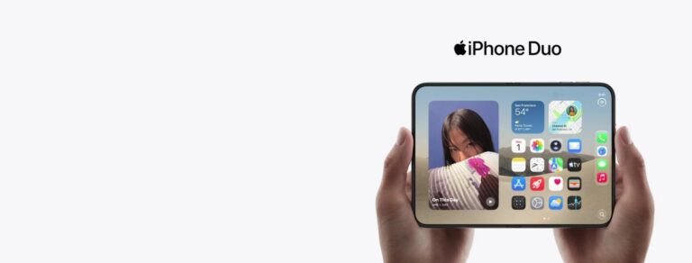 Foldable smartphone shown in the A1 Tech Deals autumn campaign
