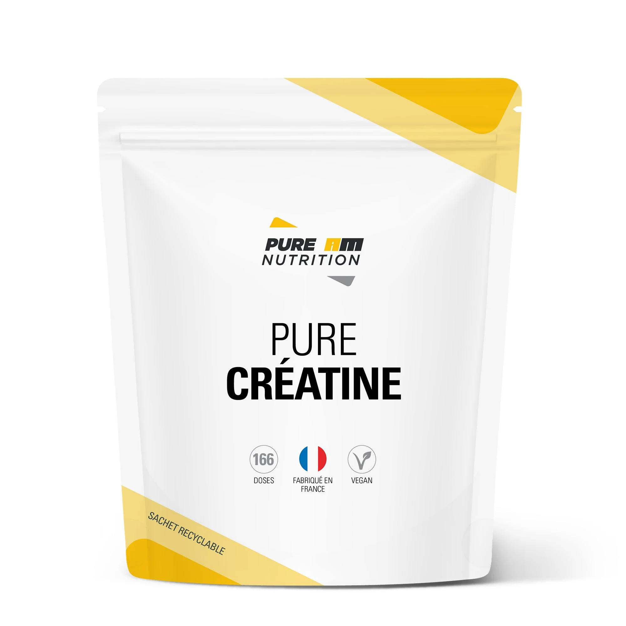 Pot de créatine monohydrate en poudre PURE