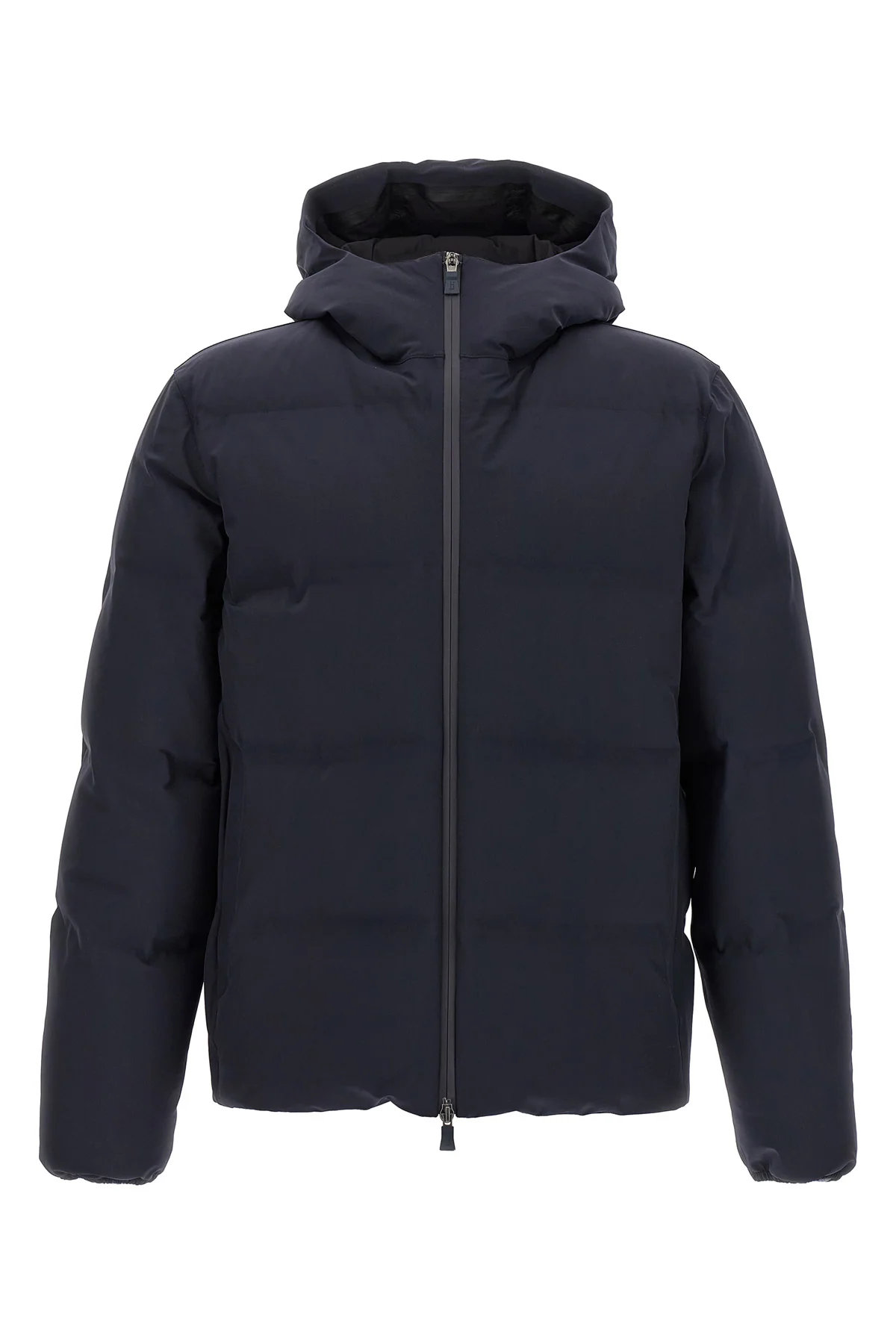 Herno New Impact short down jacket in blue technical fabric