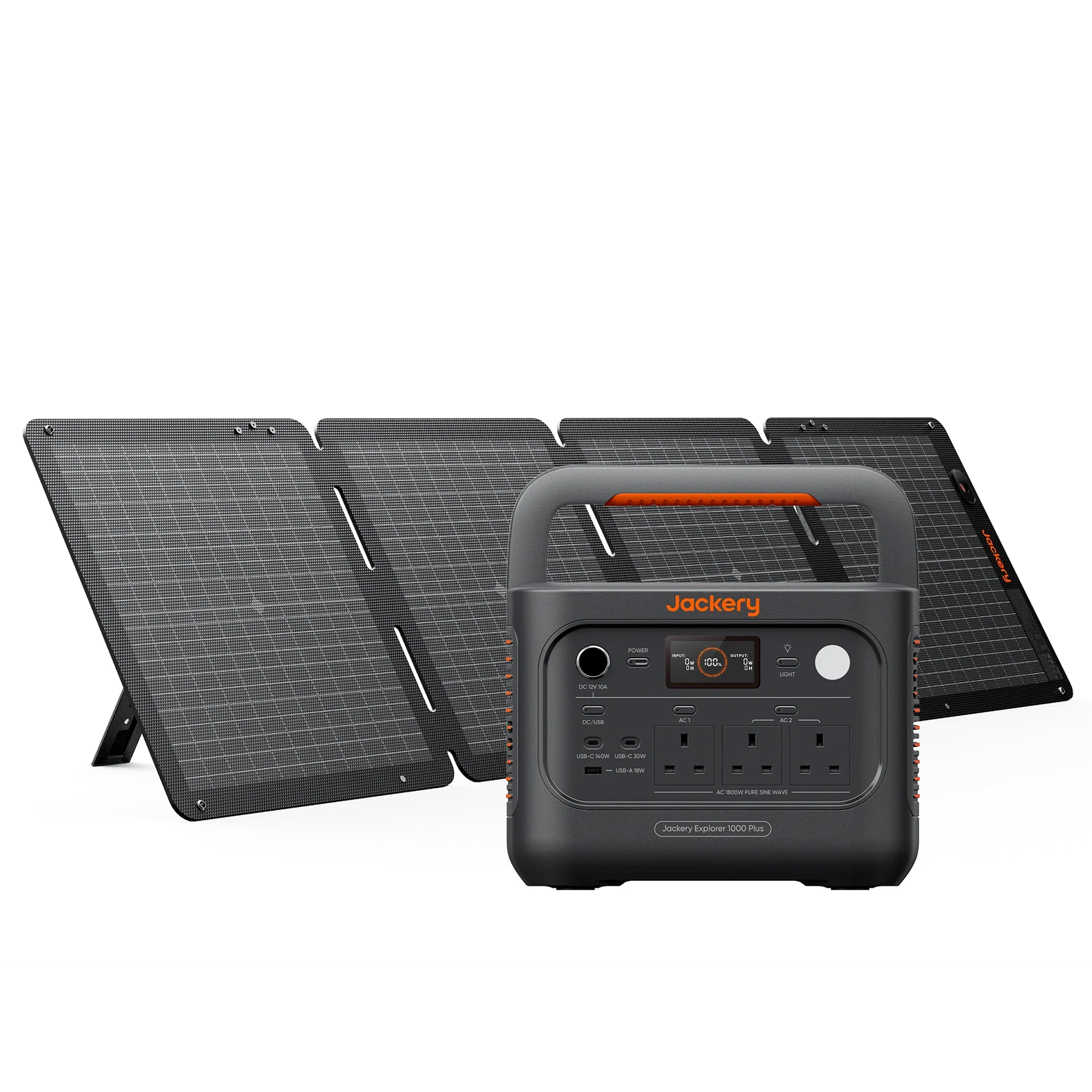 Jackery Explorer 1000 Plus v2 paired with a SolarSaga panel