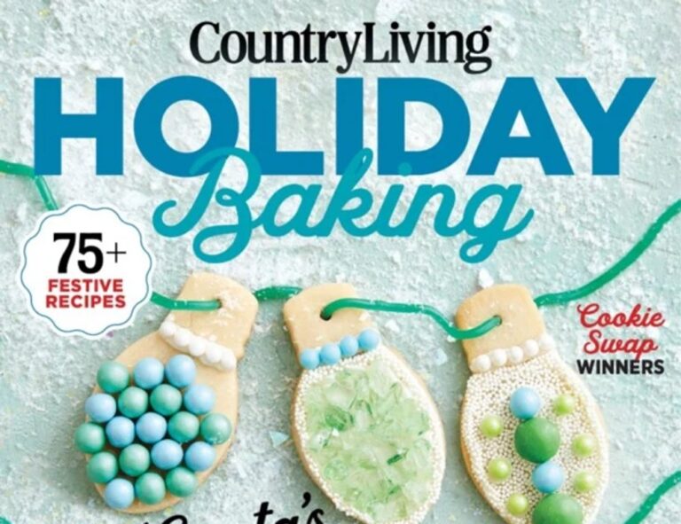 Country Living Holiday Baking magazine cover