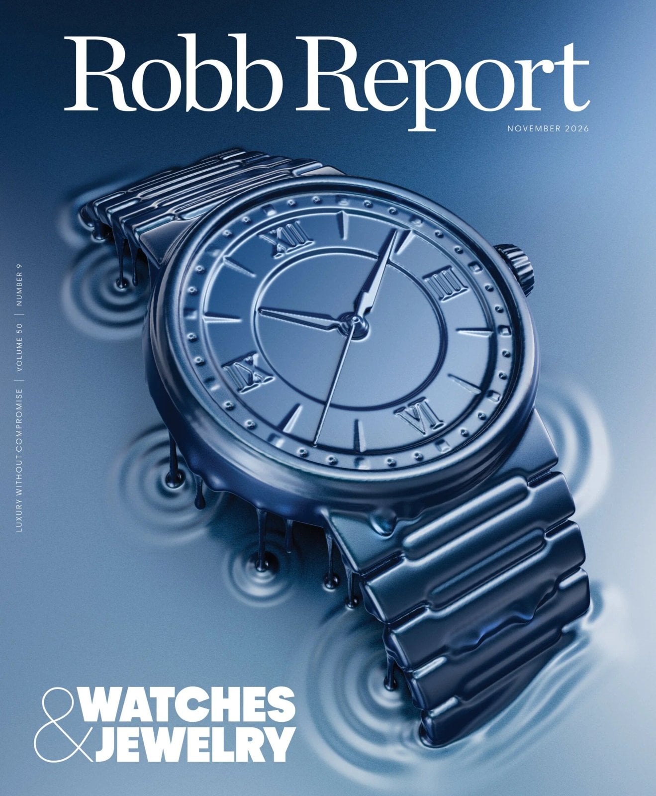 Robb Report watches and jewelry issue cover