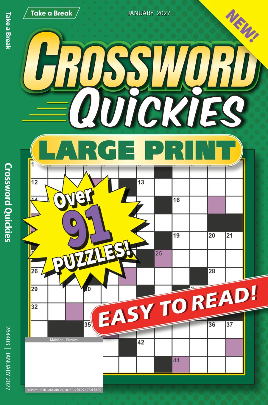 Take a Break Crossword Quickies puzzle book cover