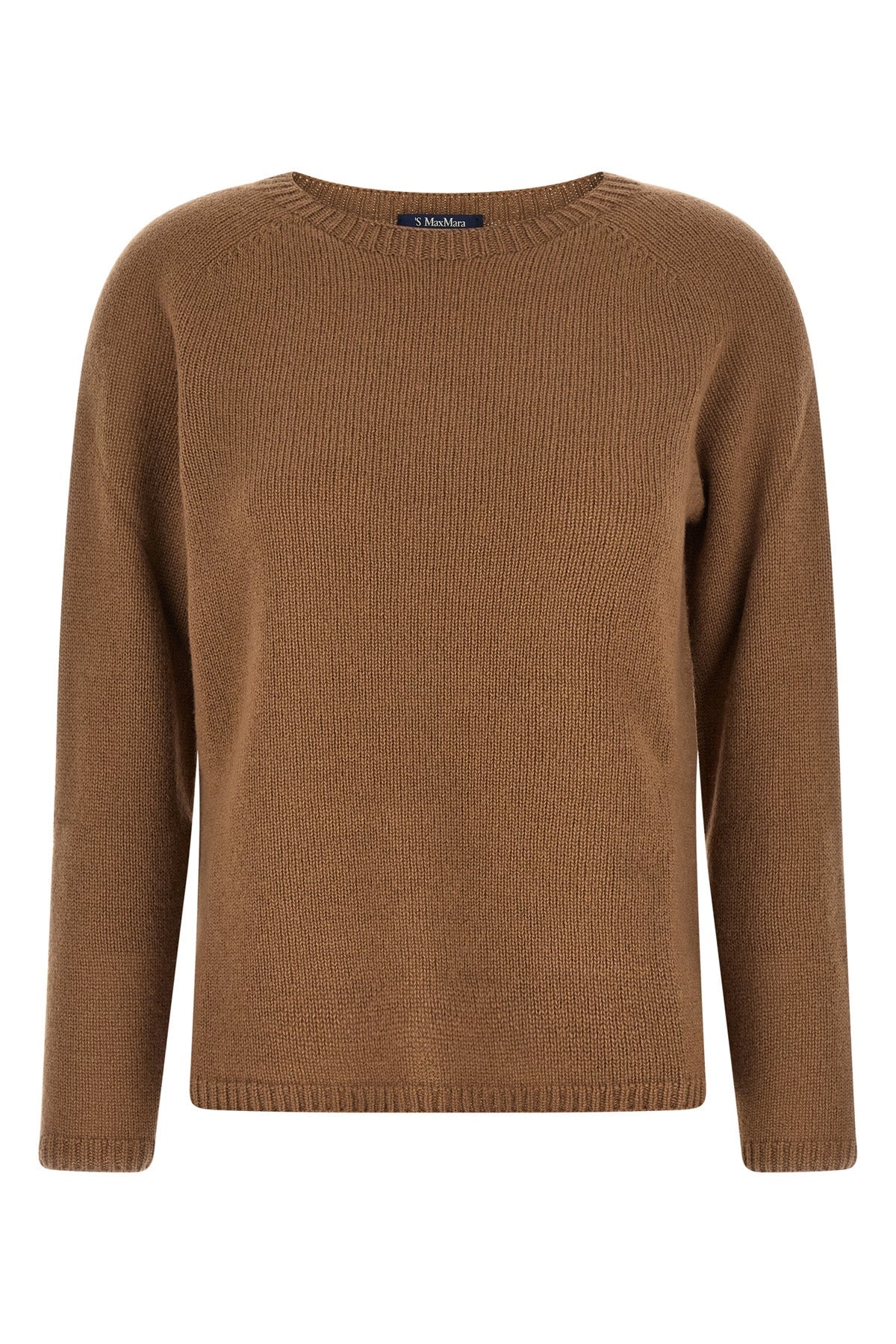 S Max Mara Georg camel wool and cashmere crew-neck sweater
