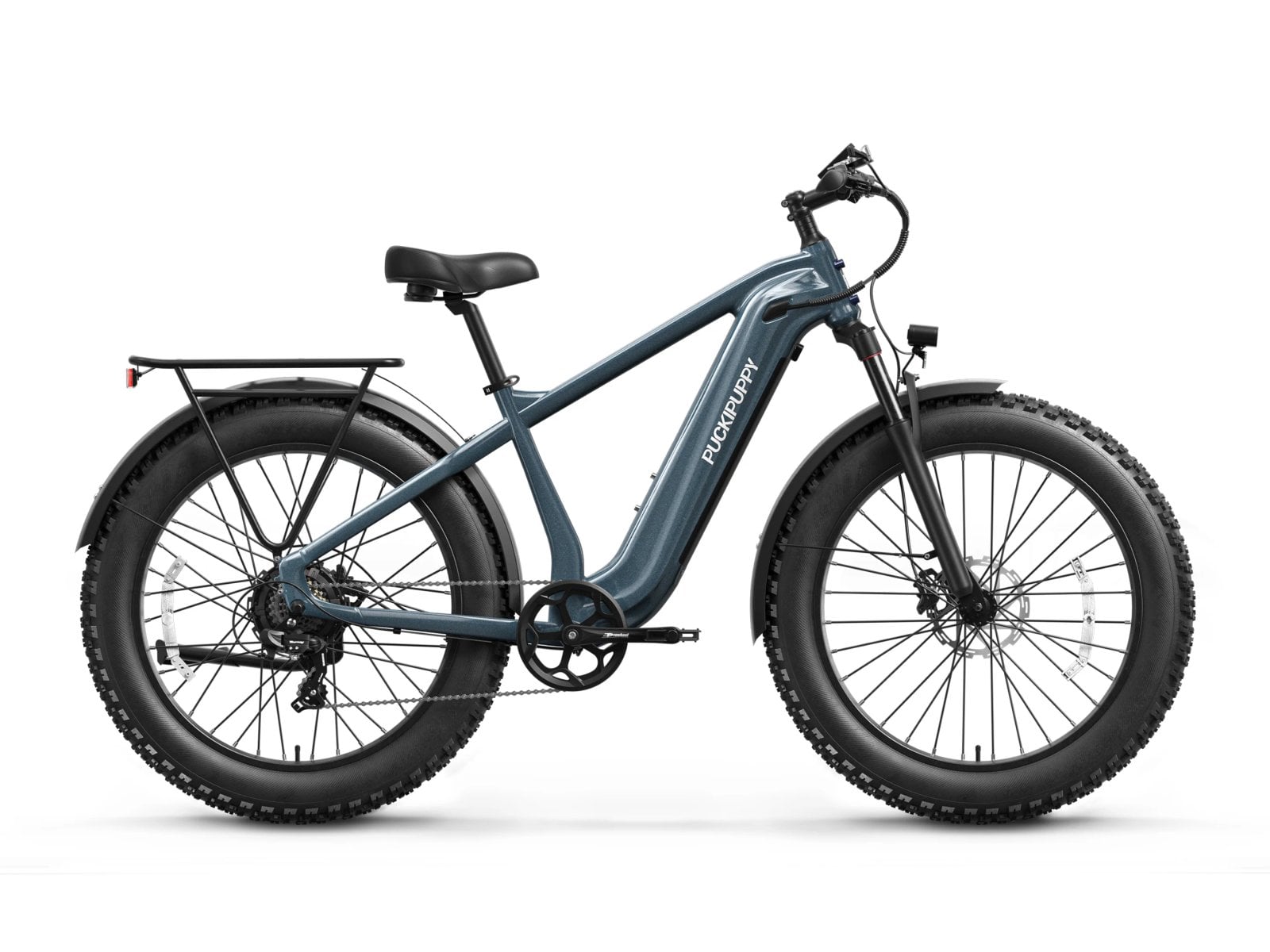 puckipuppy Beagle electric bike in metallic gray