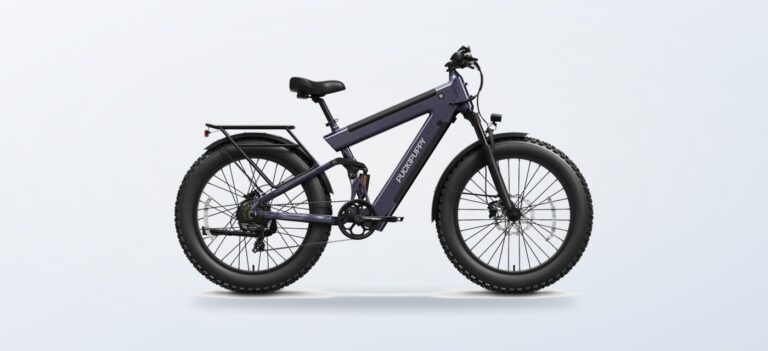 puckipuppy Fall E-Bike Guide: Which Ride Fits Cooler Weather? puckipuppy Bulldog electric fat-tire bike with front suspension