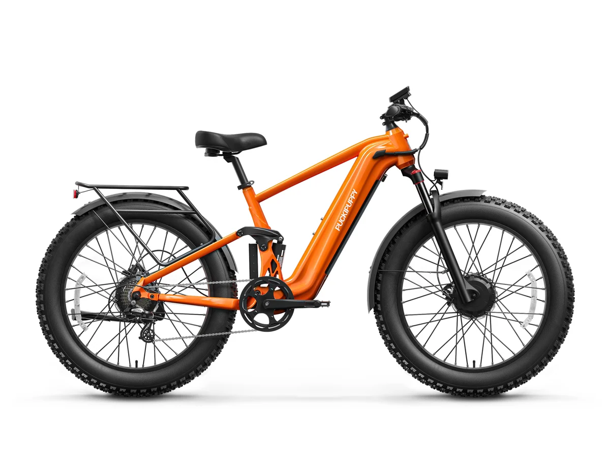 Orange puckipuppy GoldenR Pro electric bike