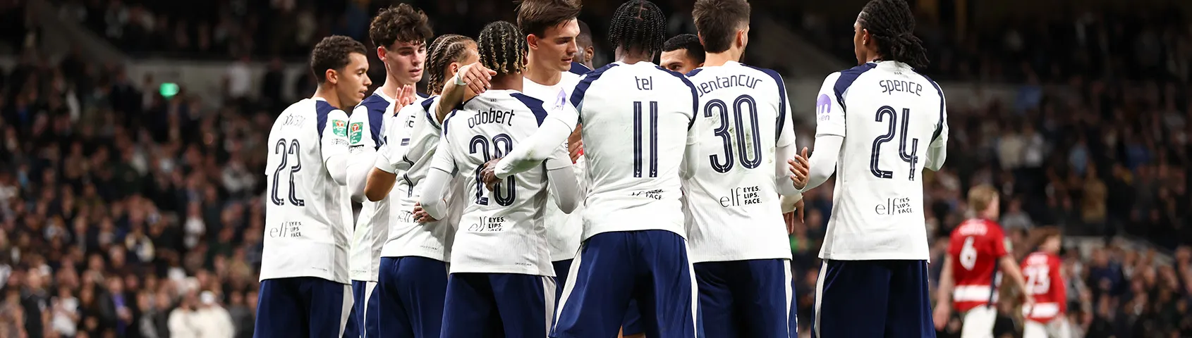 Tottenham Hotspurin pelaajat ottelupäivänä
